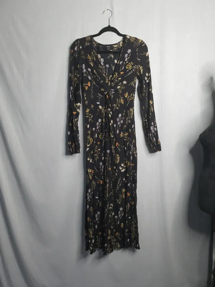 Robe longue fleurie c&a