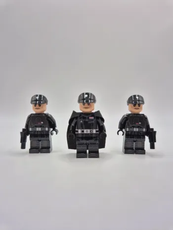 Figurines type lego Captain Kaido + 2 impérial security officier stormtroopers star wars