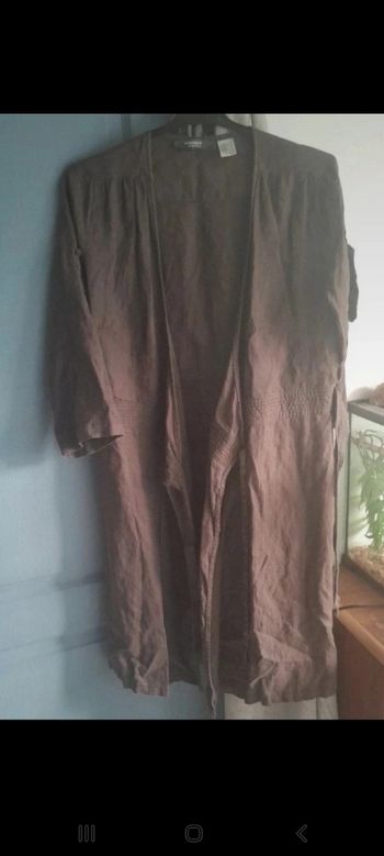 Veste blouse marron