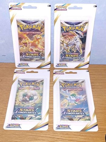 Art Set 4 Blisters Pokémon | Stars Étincelantes EB9 | Scellés | Dracaufeu Arceus Shaymin Farfaduvet