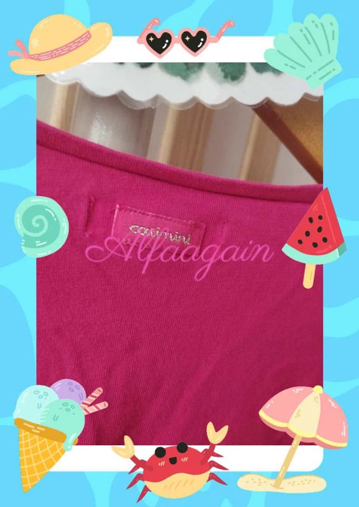 T-shirt manches longues catimini rose 10ans - photo numéro 7