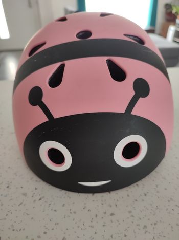 Casque de vélo coccinelle