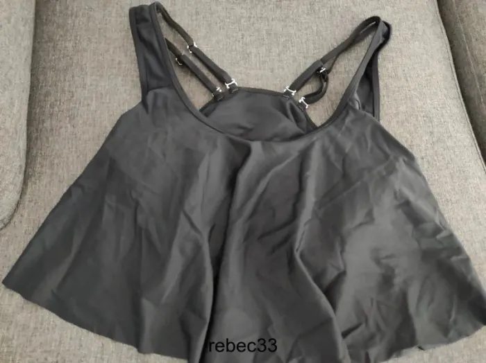 Haut de maillot de bain noir