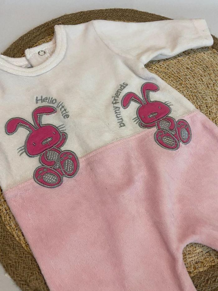Pyjama fille lapin velours naissance - photo numéro 3