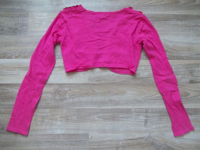 Boléro tricot et sequins rose SoHo 140 - photo numéro 5