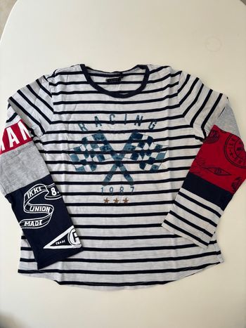 TEE shirt manches longues rayures ikks 10ans