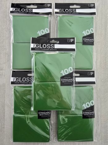Lot de 500 Sleeves Ultra Pro Deck Protector Gloss Vert