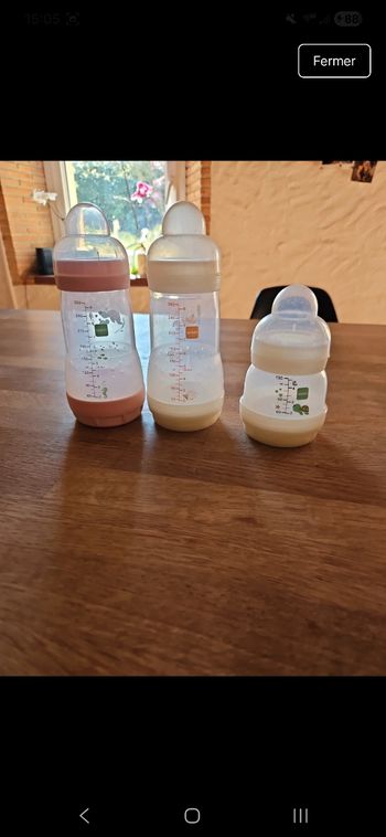 3 biberons MAM