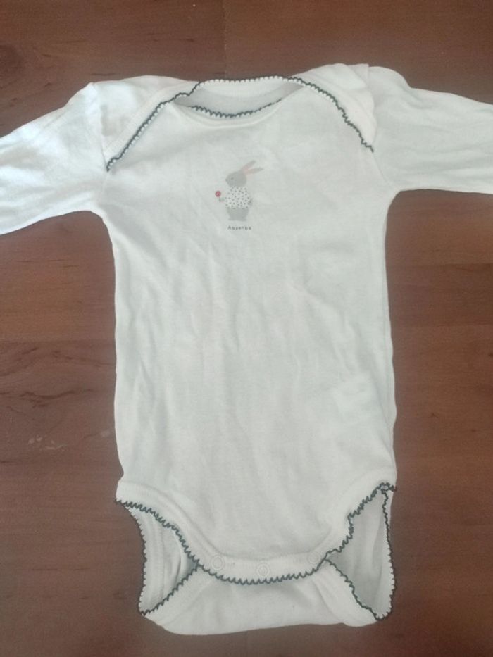 Lot de 2 body bébé manches longues Absorba 6 mois très bon état - photo numéro 4