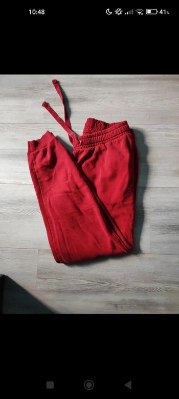 Bas de survêtement rouge