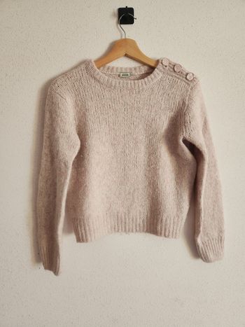 Pull rose pâle Pimkie femme – Taille XS – Boutons décoratifs – Bon état