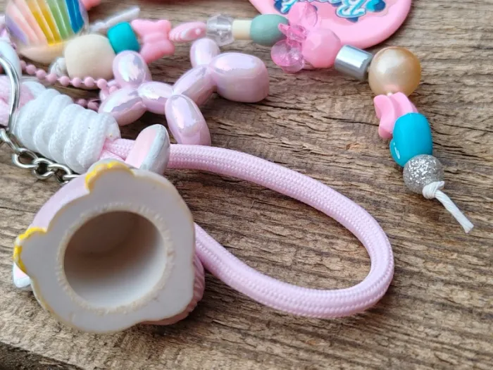 Bijou de sac gri-gri Furby rose et blanc - photo numéro 6