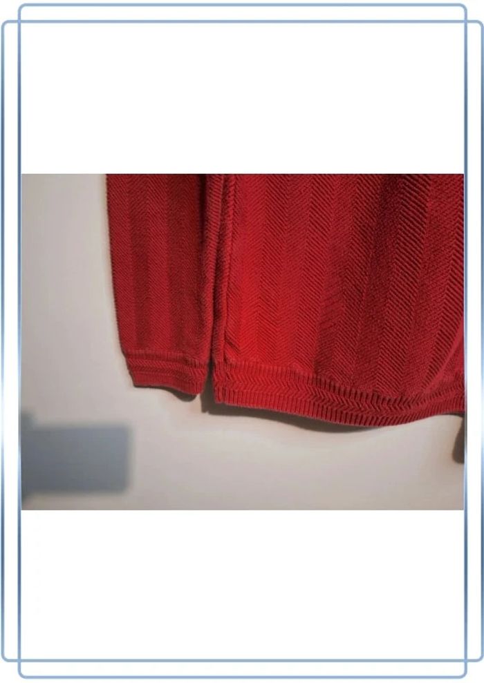 Pull / crewneck chaps by Ralph Lauren vintage rouge - taille XL / homme - col rond (117) - photo numéro 10