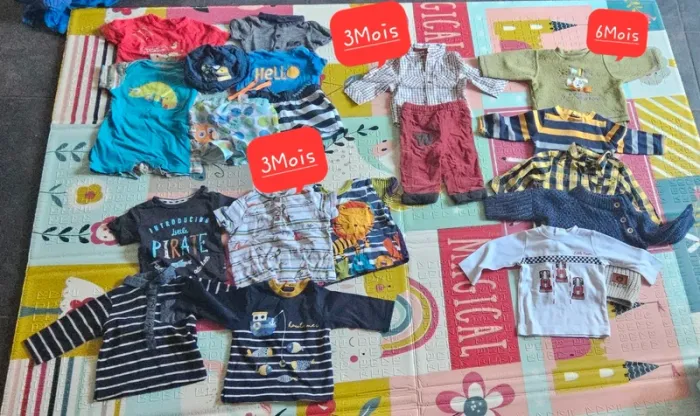 Gros Lot vêtements  (+ De 50 Articles) Bébé Garçon/Mixte + De 50 Articles - photo numéro 12