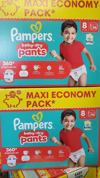 Couches Culottes pampers taille 8, 116 Culottes.