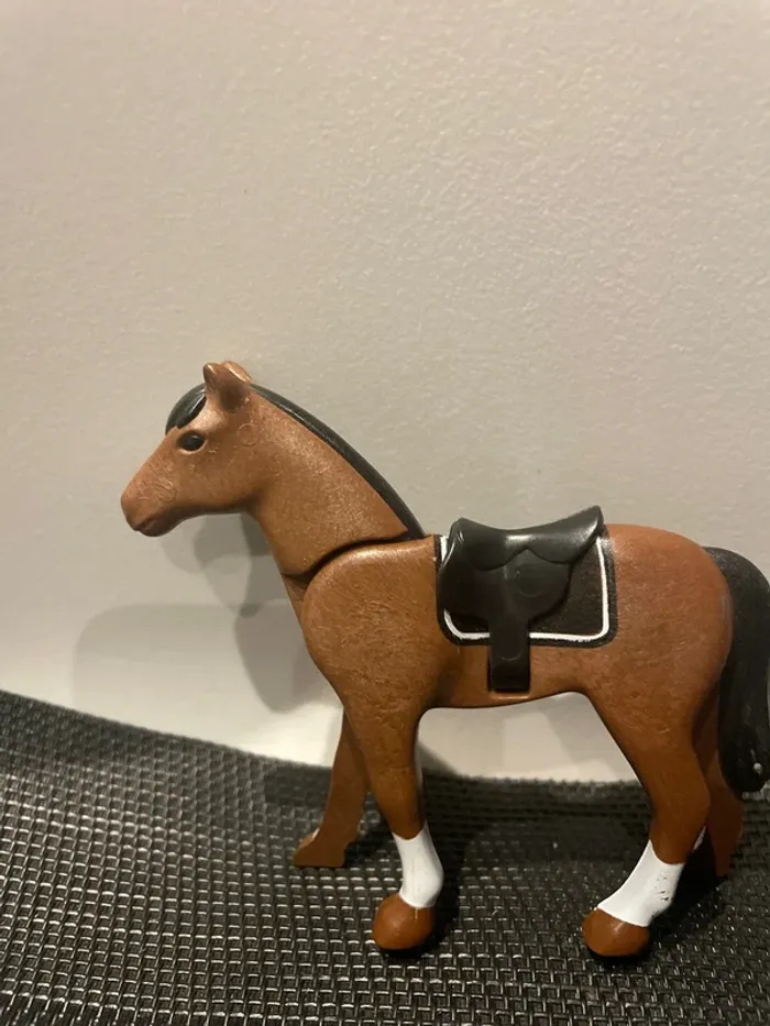 Playmobil figurine cheval marron western écurie centre équestre équitation - photo numéro 2