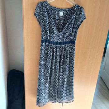 Robe à motifs camaieu