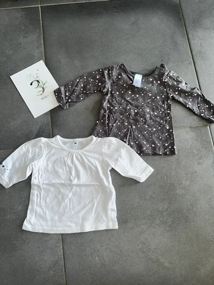 T-shirt fille 3 mois
