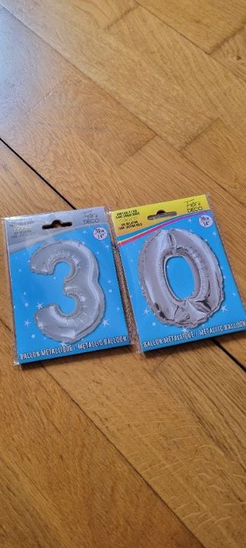 Ballons chiffres 30