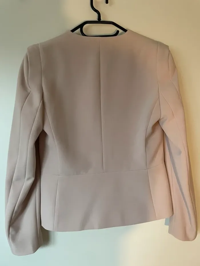 Blazer rose poudré MANGO - photo numéro 2