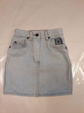 Jupe en jean bleu clair 6 ans