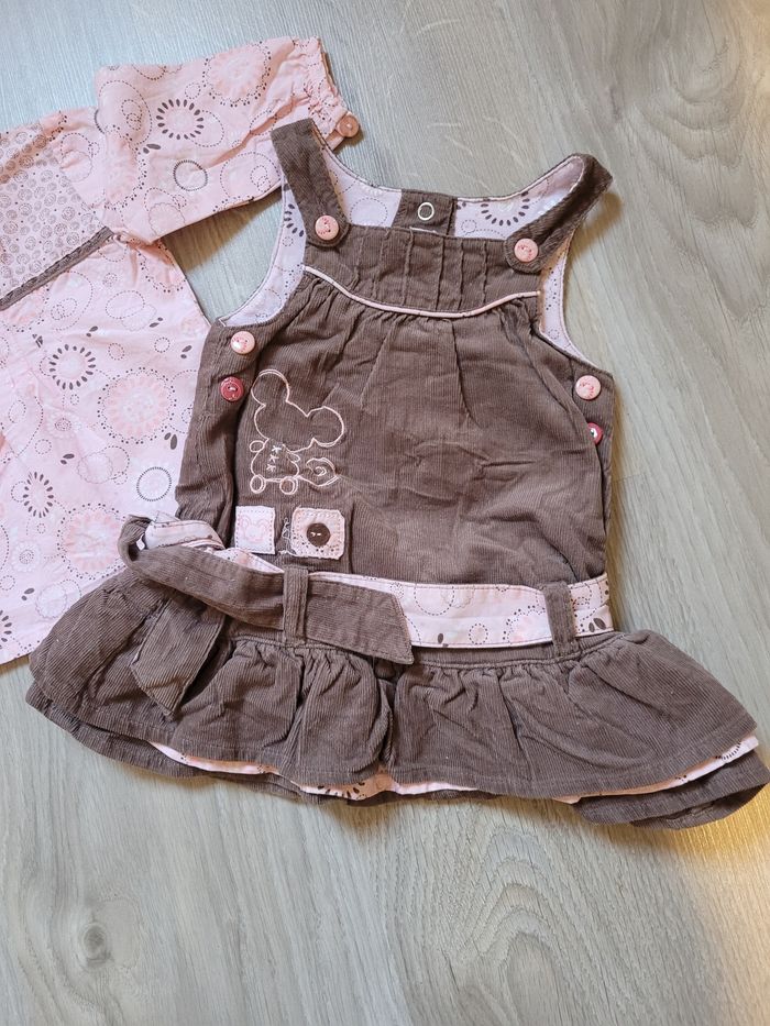 Robe velours +tunique 1 mis 63 cm Petit Kimbaloo - photo numéro 3