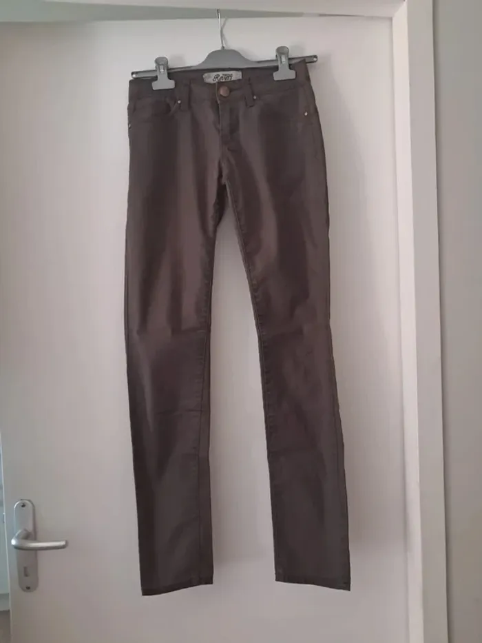 Jeans marrons xs - photo numéro 2