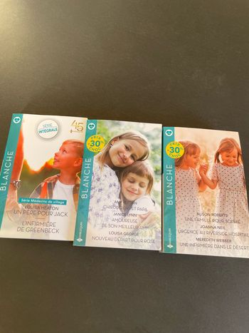 3 livres collection Blanche