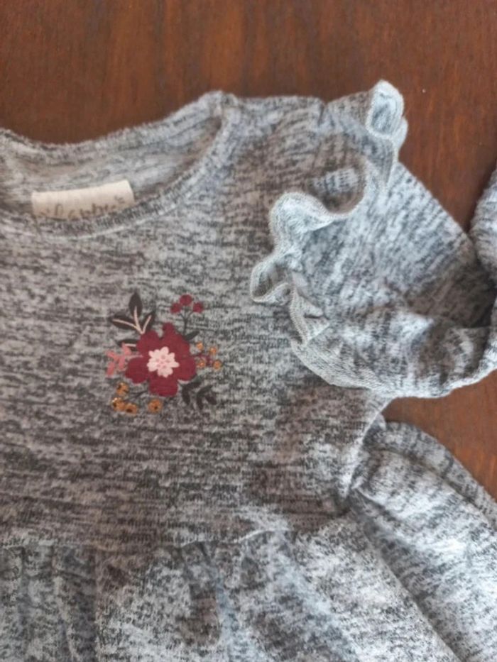 Pull long gris C&A 2ans 92cm - photo numéro 3