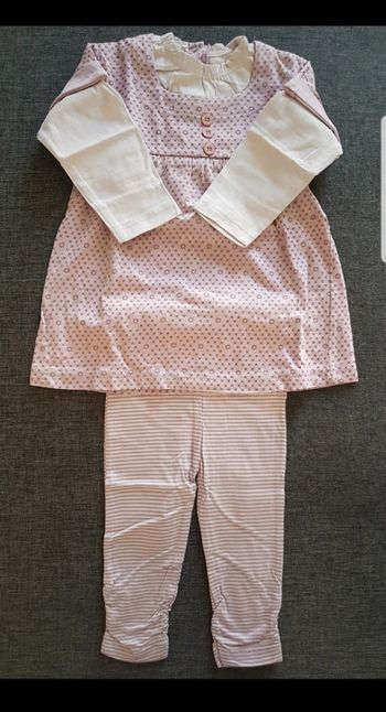 Ensemble 2 pièces fille 12 mois