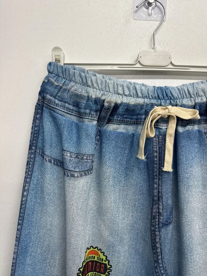 ensemble effet jean chemise avec pantalon imprimé américain usa LA - photo numéro 7