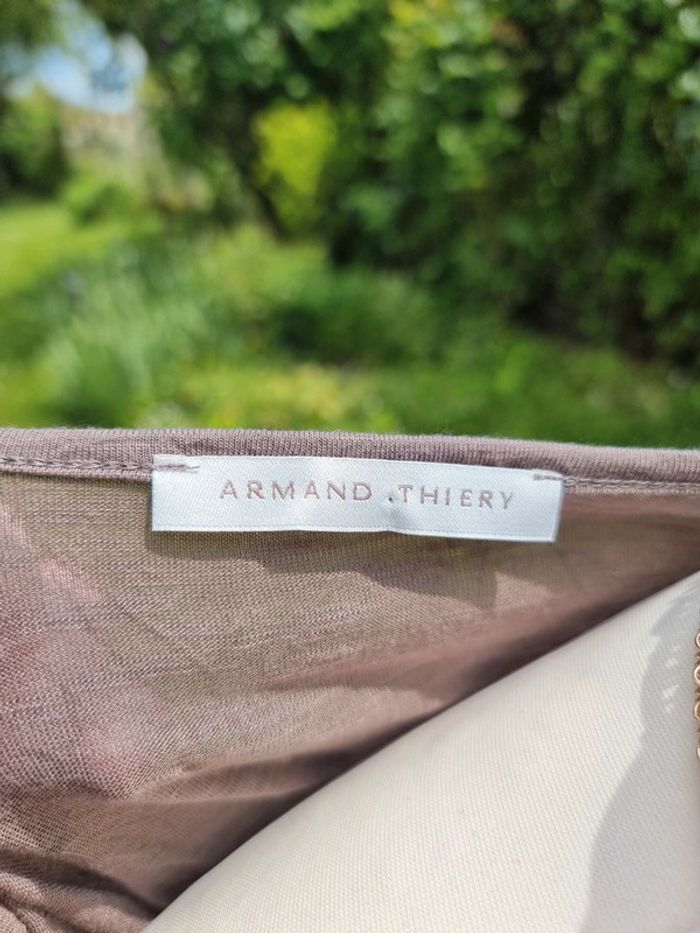 Armand Thiery blouse marron * taille 4 * - photo numéro 9