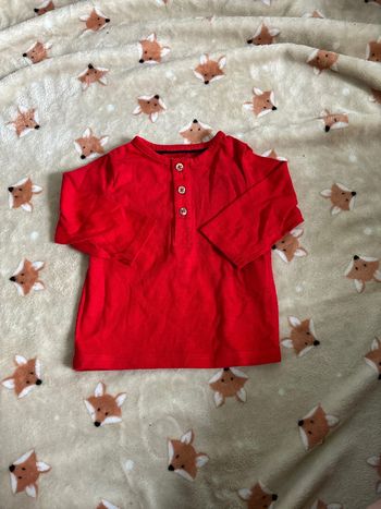 T-shirt rouge 3 mois garçon
