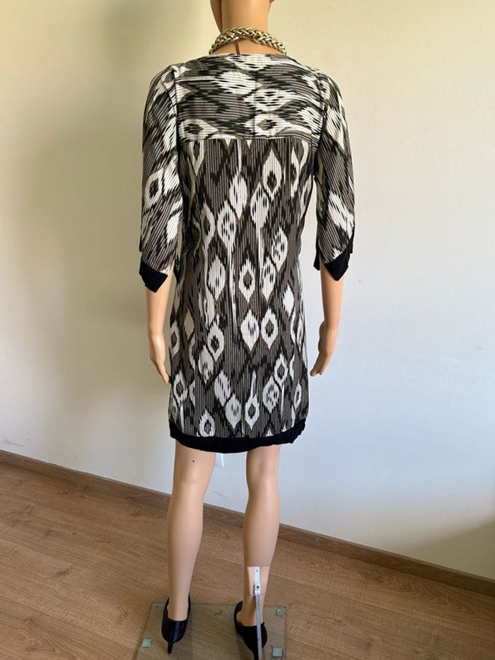 Robe imprimée kaki beige et noire Morgan taille 38 jamais portée - photo numéro 10