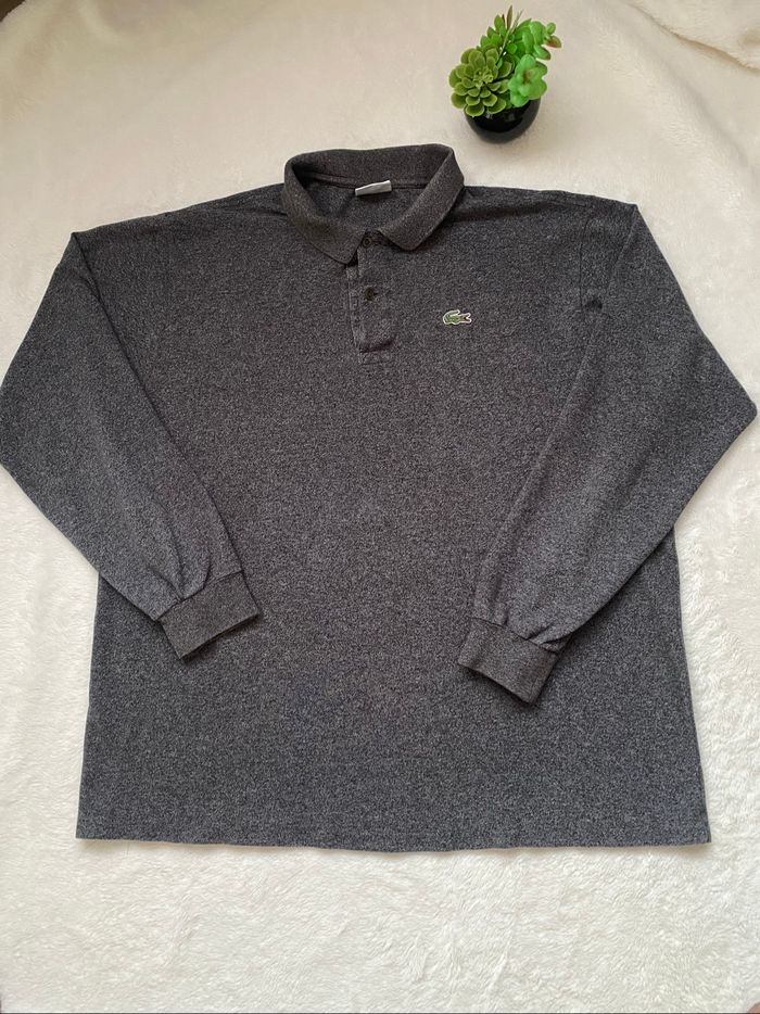 Polo manches longues Lacoste XXL très bon état - photo numéro 9