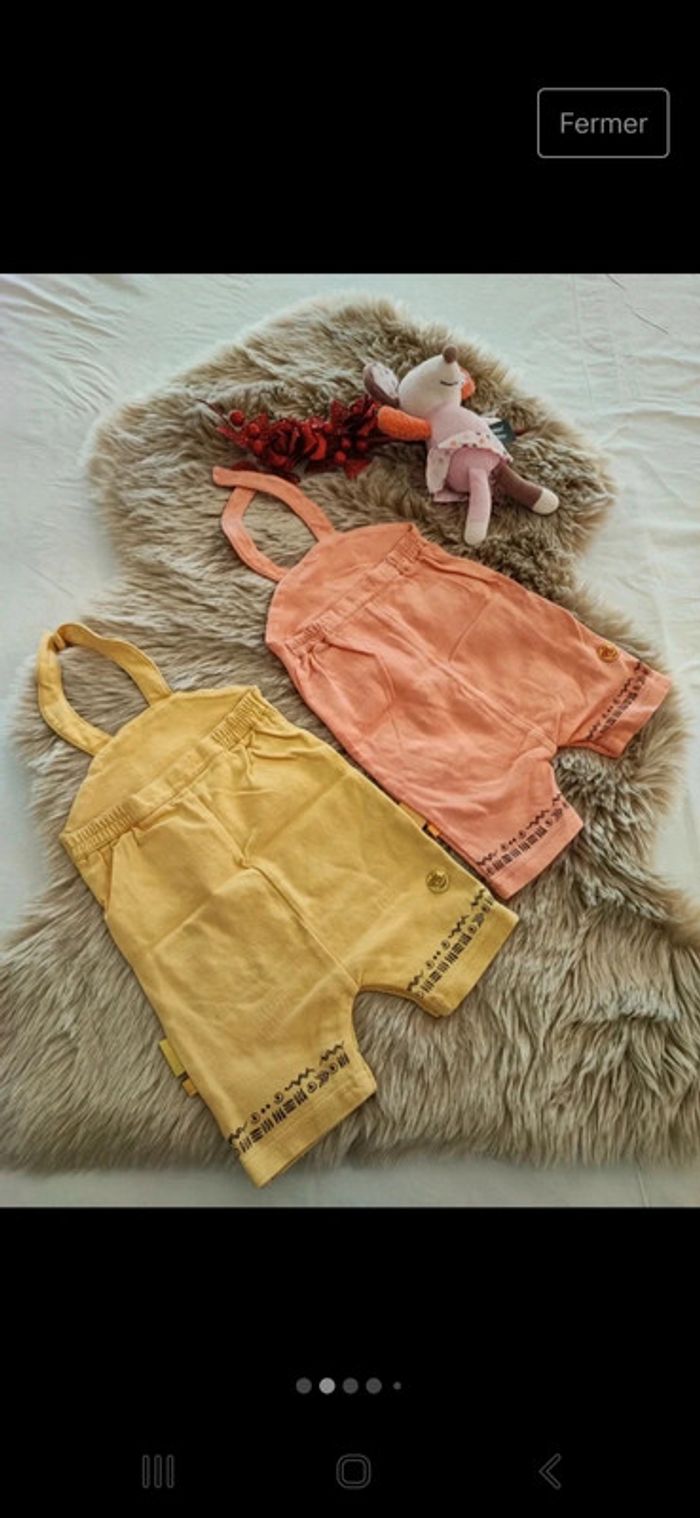 Lot 2 combinaisons babygro 6 mois - photo numéro 2