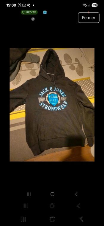 Sweat à capuche taille M Jack & Jones