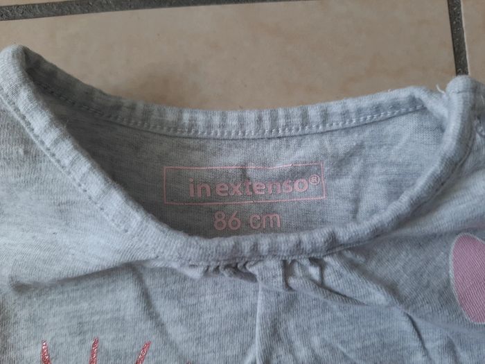 Lot de 2 tee shirts manches longues fille 86 cm - photo numéro 7