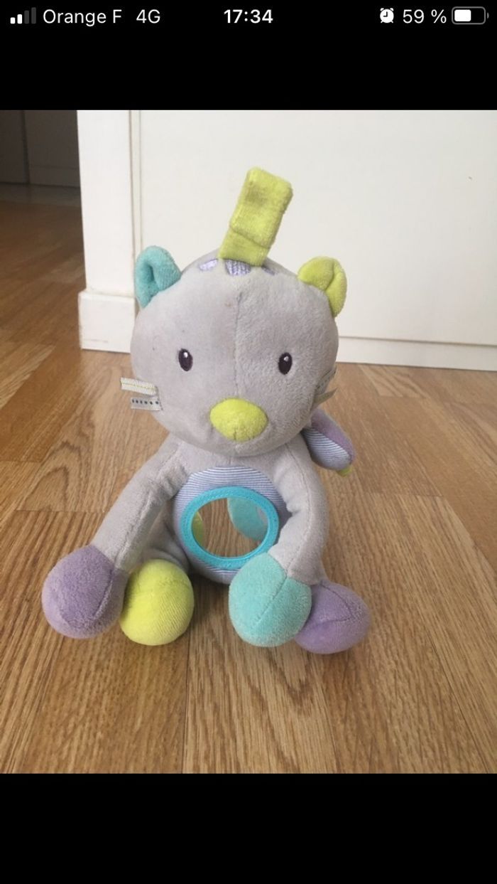 Hochet bébé en peluche. - photo numéro 2