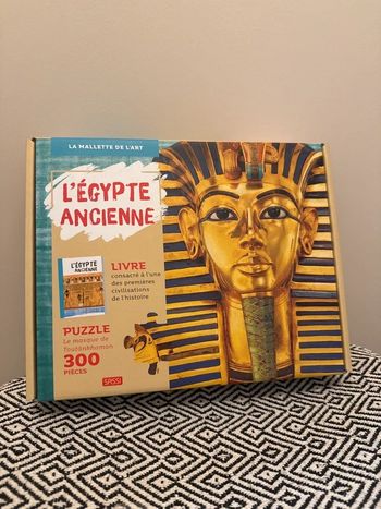 Sassi - La mallette de l’art : Puzzle L’Égypte ancienne et livre