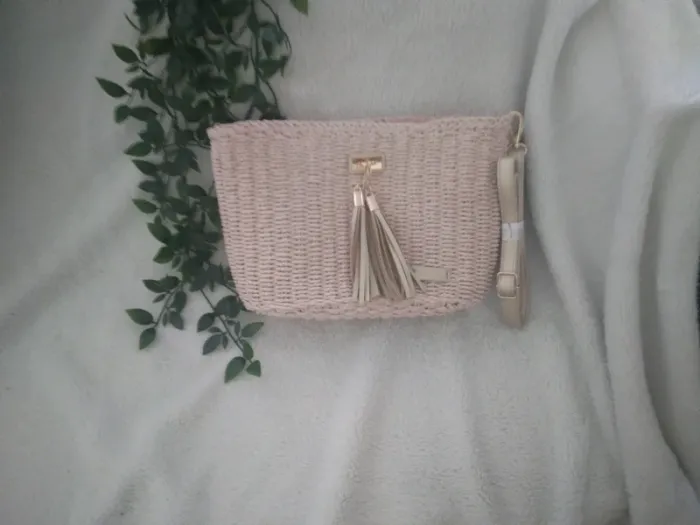 🦩Sac en osier rose Flora&Co neuf🦩 - photo numéro 4