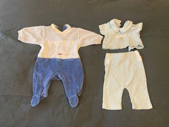 Lot bébé 1 mois ensemble jacadi