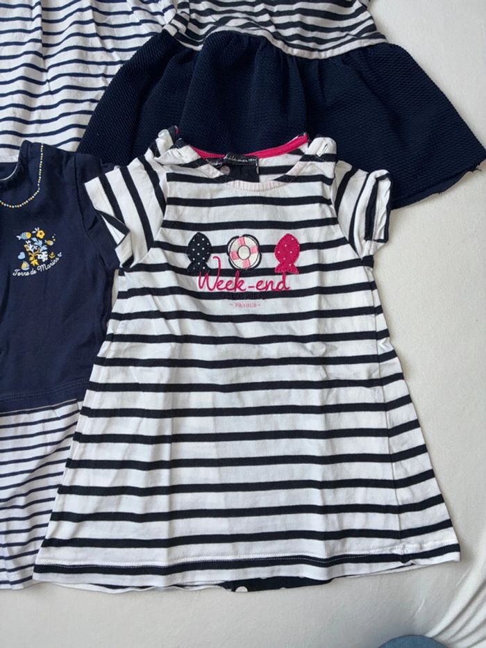 Lot 4 robes marinière - photo numéro 2