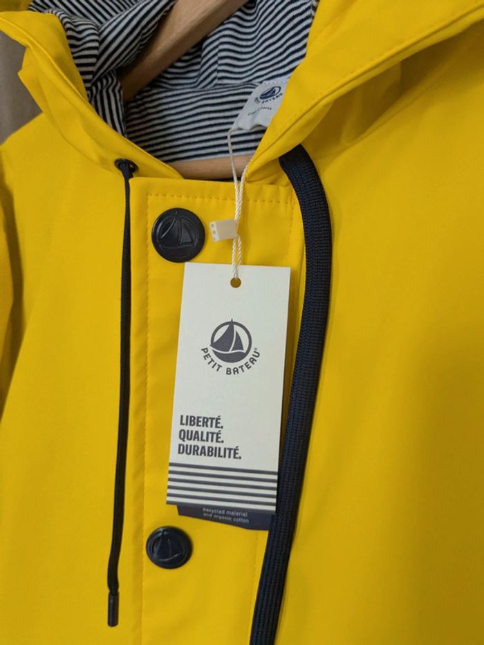 Ciré jaune Petit Bateau neuf L - photo numéro 5