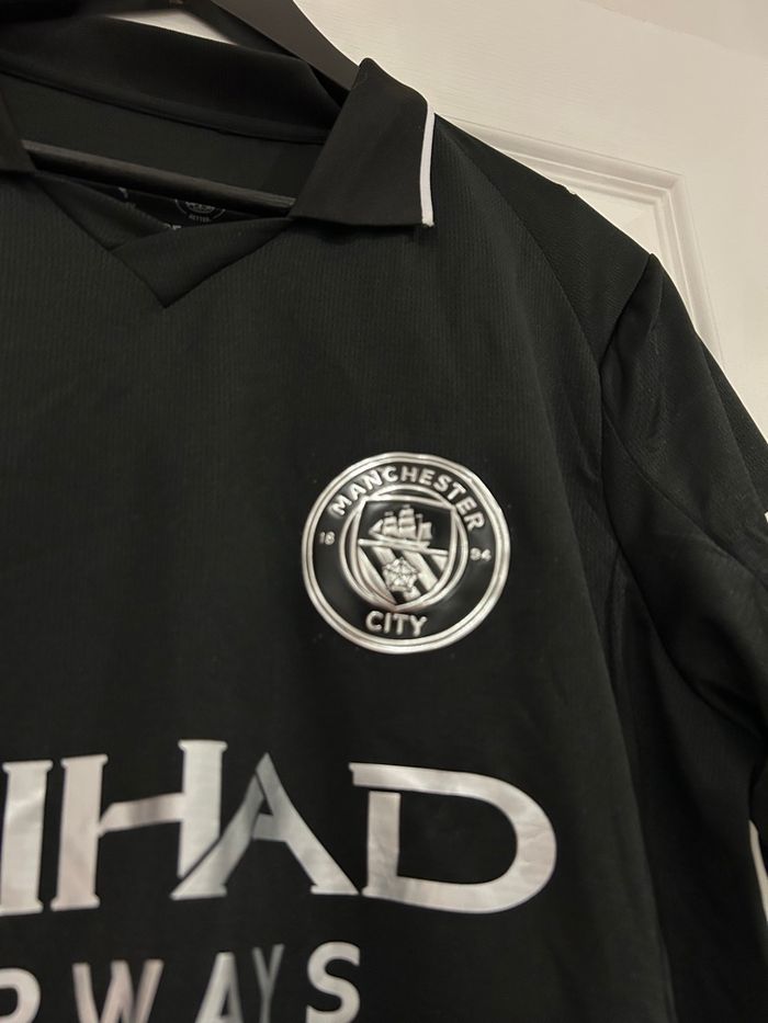 Maillot Football Foot Manchester City Noir Taille M - photo numéro 4
