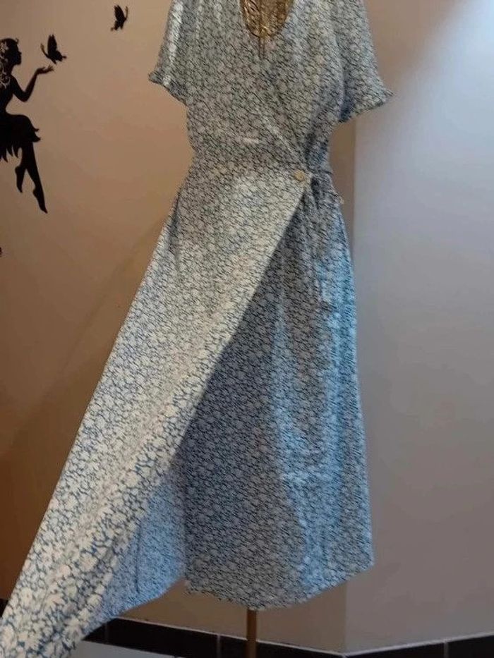 Robe portefeuille fleurie - photo numéro 4
