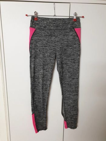 Legging gris chine/ rose S/M