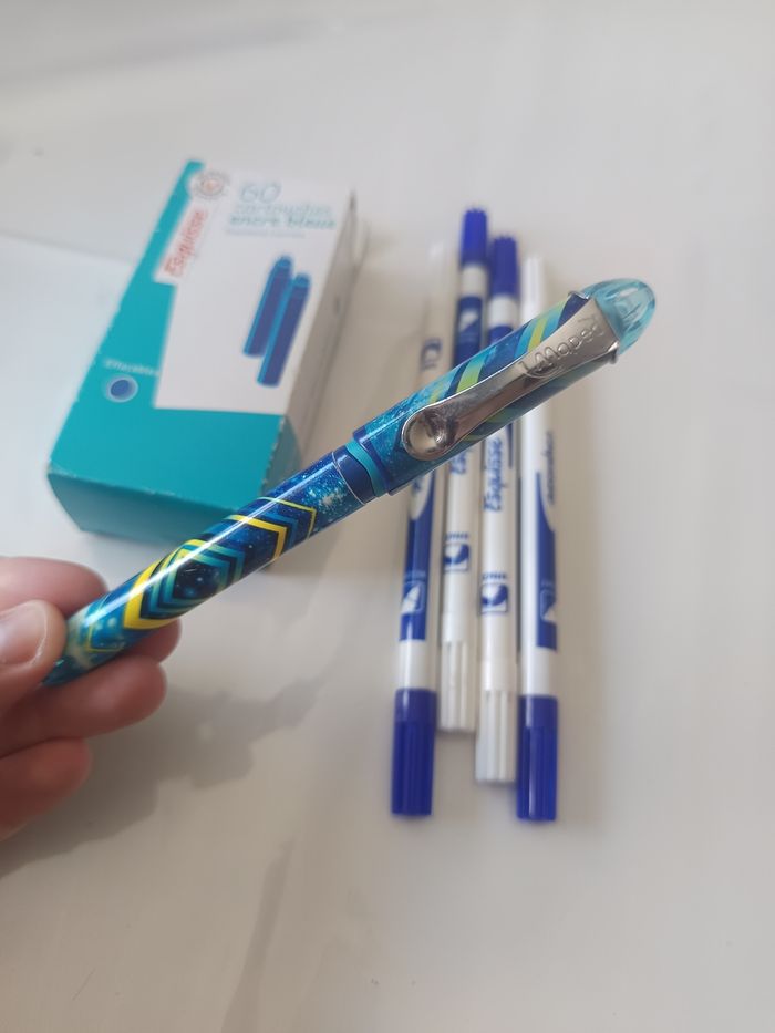 Lot stylo plume effaceurs encres - photo numéro 2