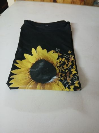 Tee shirt imprimé tournesol