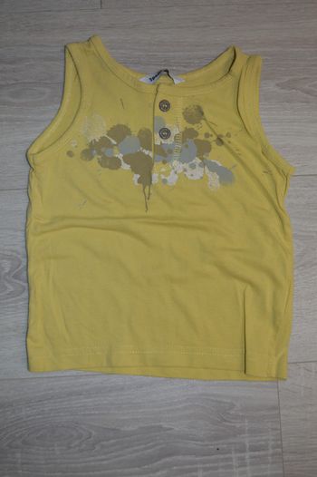 Débardeur 3 pommes jaune 18 mois